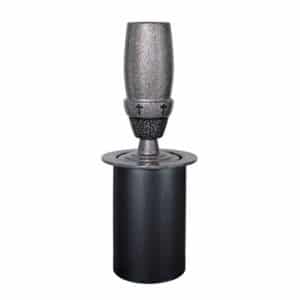 Crown Dark Gray Memorial Vase